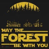 May The Forest Be With You Camping Gifts Scifi Nerd Coaster thumb 2