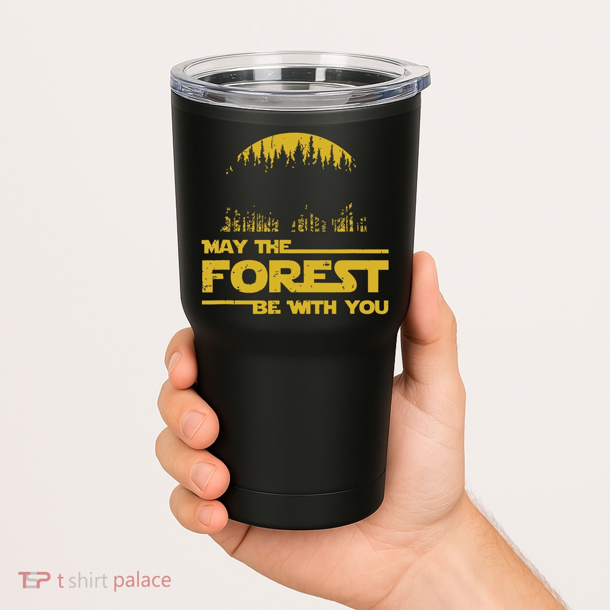 May The Forest Be With You Camping Gifts Scifi Nerd Tumbler