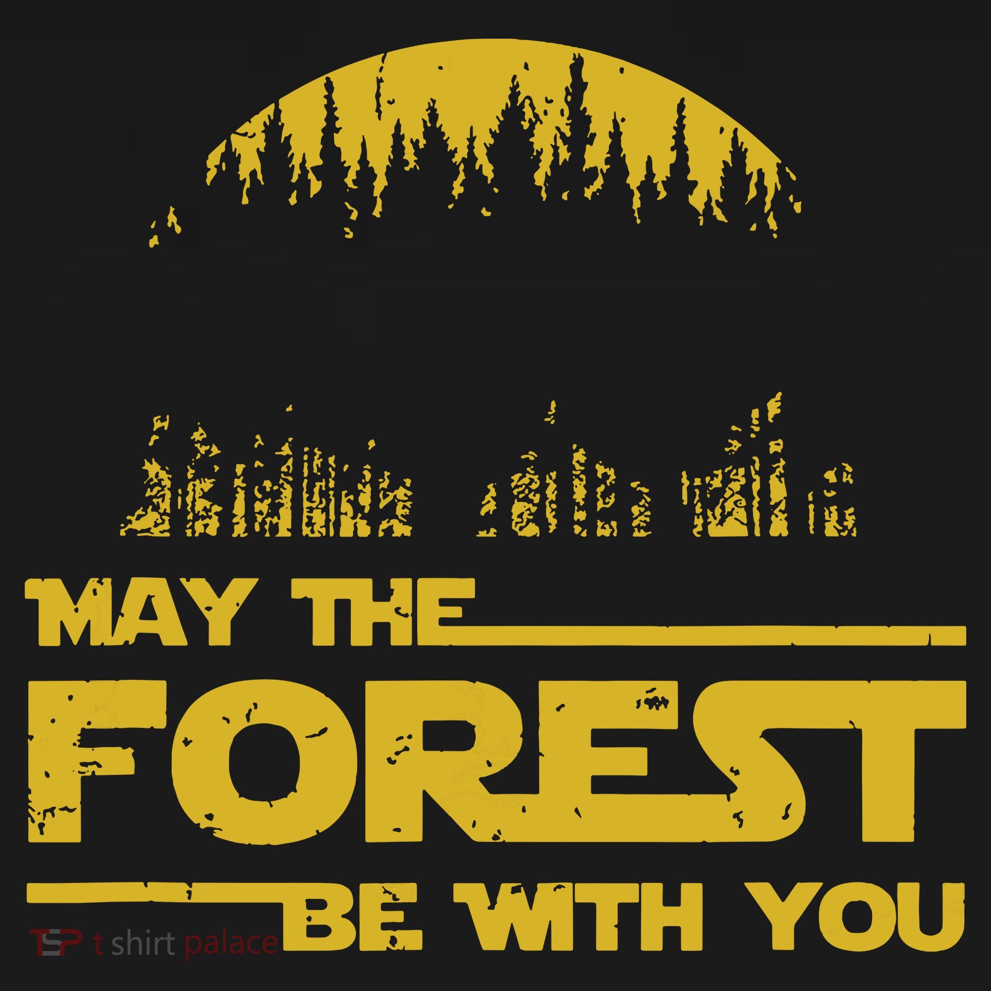 May The Forest Be With You Camping Gifts Scifi Nerd Mousepad