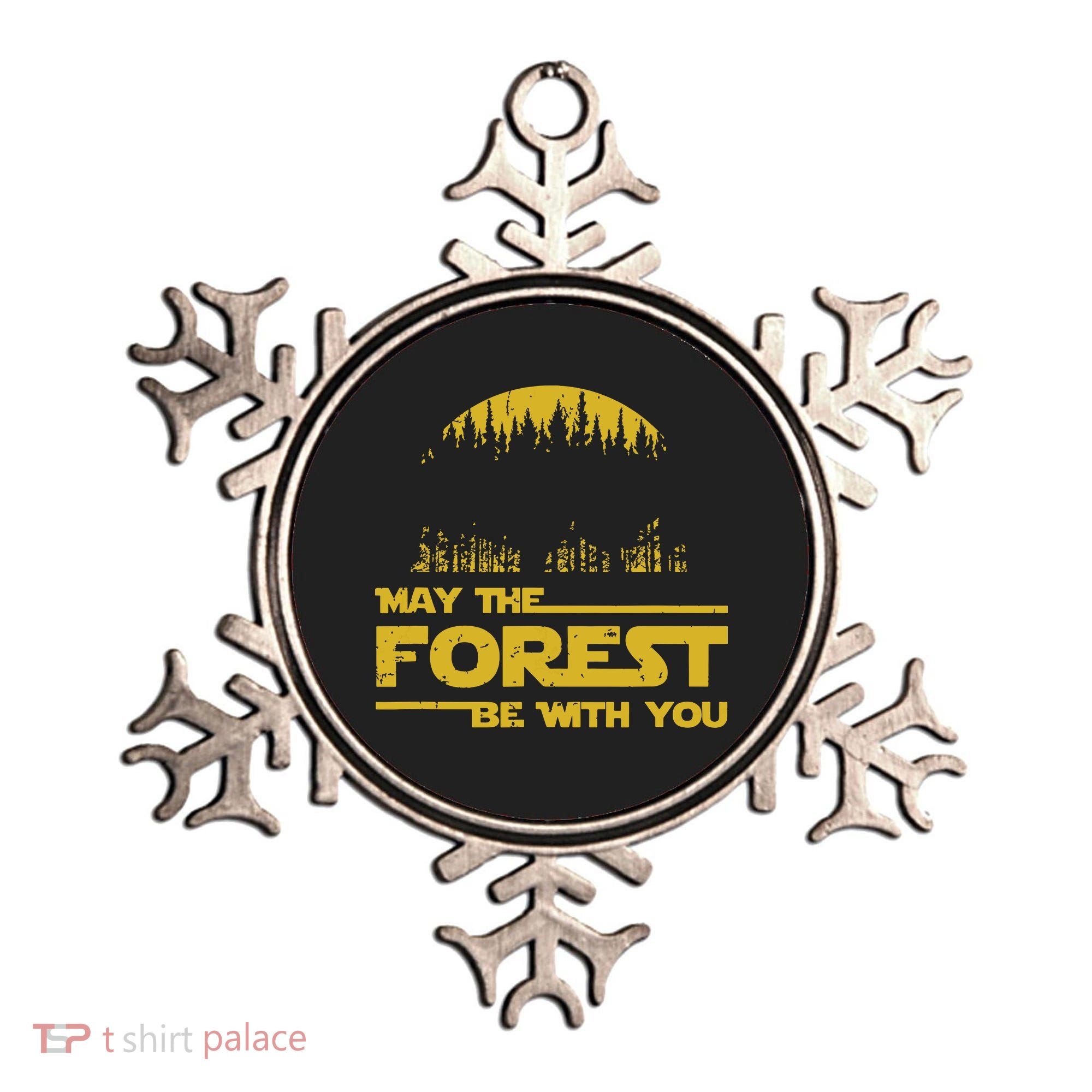 May The Forest Be With You Camping Gifts Scifi Nerd Ornament