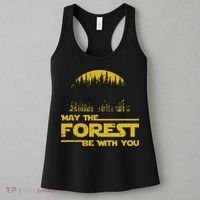 May The Forest Be With You Camping Gifts Scifi Nerd Women's Tank Top thumb 3