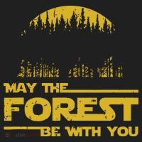 May The Forest Be With You Camping Gifts Scifi Nerd Golf Towel thumb 3