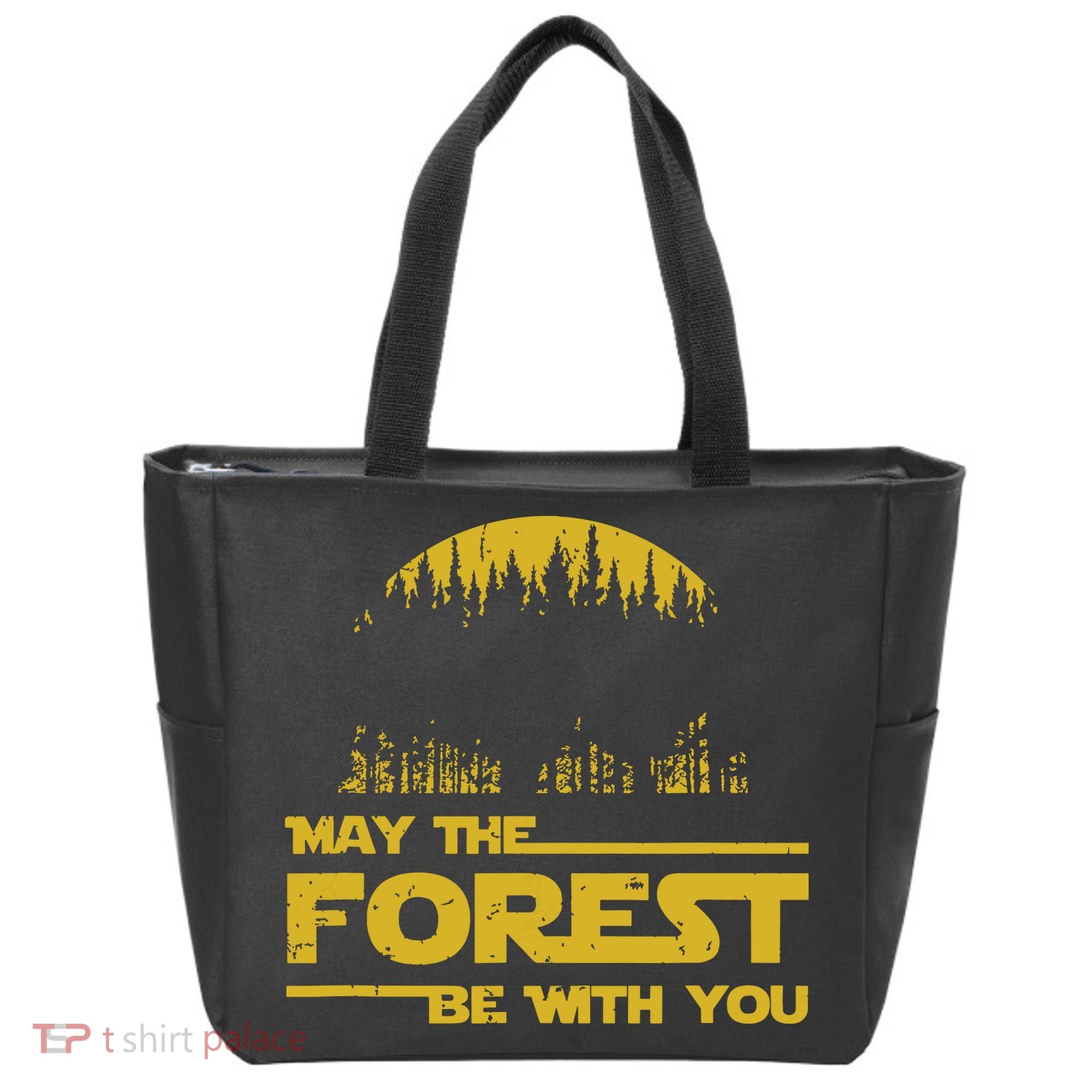May The Forest Be With You Camping Gifts Scifi Nerd Tote Bag
