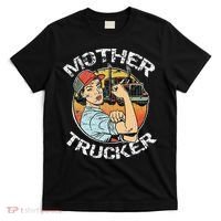 Mother Trucker Female CDL Semi Truck Driver T-Shirt thumb 0
