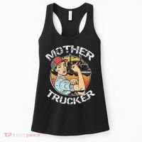 Mother Trucker Female CDL Semi Truck Driver Women's Tank Top thumb 0