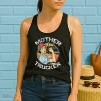 Mother Trucker Female CDL Semi Truck Driver Women's Tank Top thumb 2