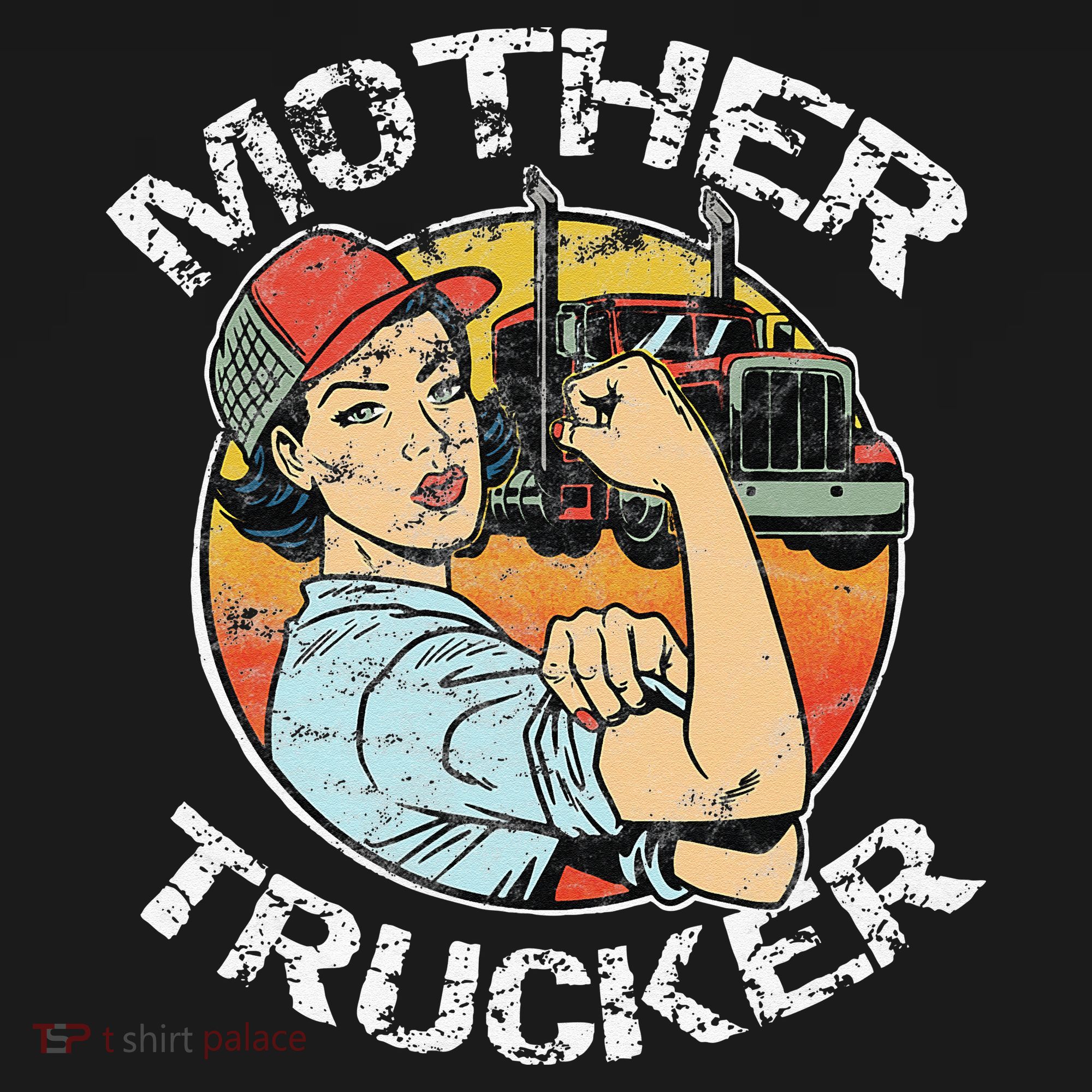 Mother Trucker Female CDL Semi Truck Driver Women's Tank Top