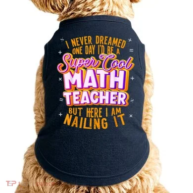 Math Teacher Funny Math Tee Math Lover Doggie Tank