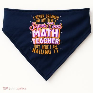 Math Teacher Funny Math Tee Math Lover USA-Made Doggie Bandana