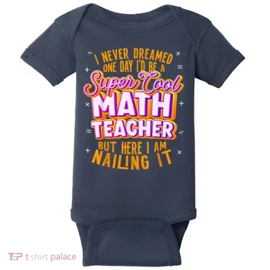 Math Teacher Funny Math Tee Math Lover Baby Bodysuit