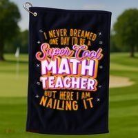 Math Teacher Funny Math Tee Math Lover Golf Towel thumb 1