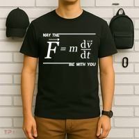 May The (F=m*dv/dt) Be With You Funny Gift For Physics Science T-Shirt thumb 6