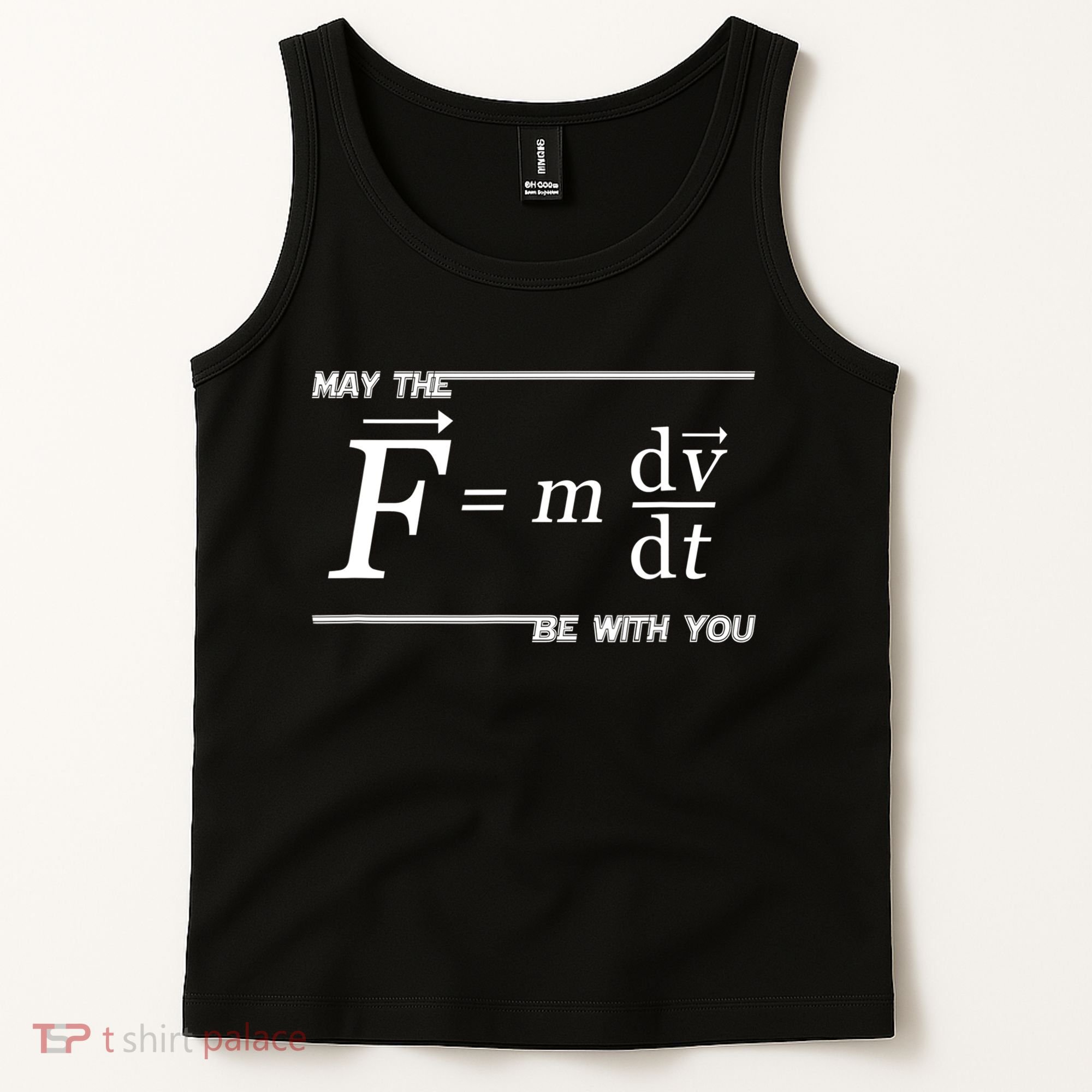 May The (F=m*dv/dt) Be With You Funny Gift For Physics Science Tank Top