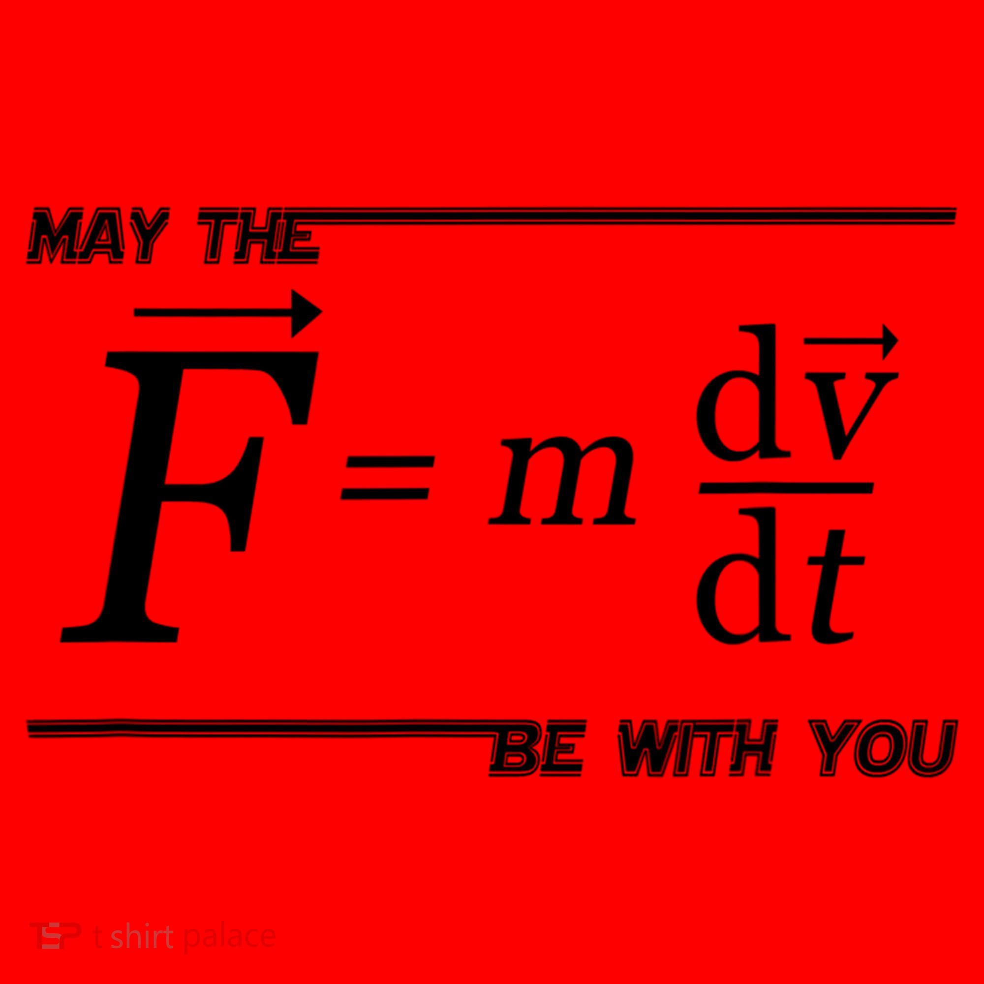 May The (F=m*dv/dt) Be With You Funny Gift For Physics Science Santa Hat