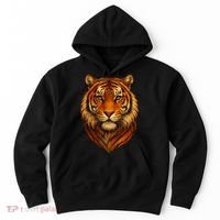 Majestic Tiger Face – Hyper Detailed Wild Animal Art Hoodie thumb 0