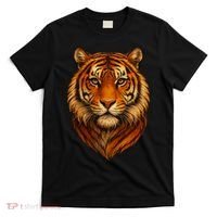 Majestic Tiger Face – Hyper Detailed Wild Animal Art T-Shirt thumb 0