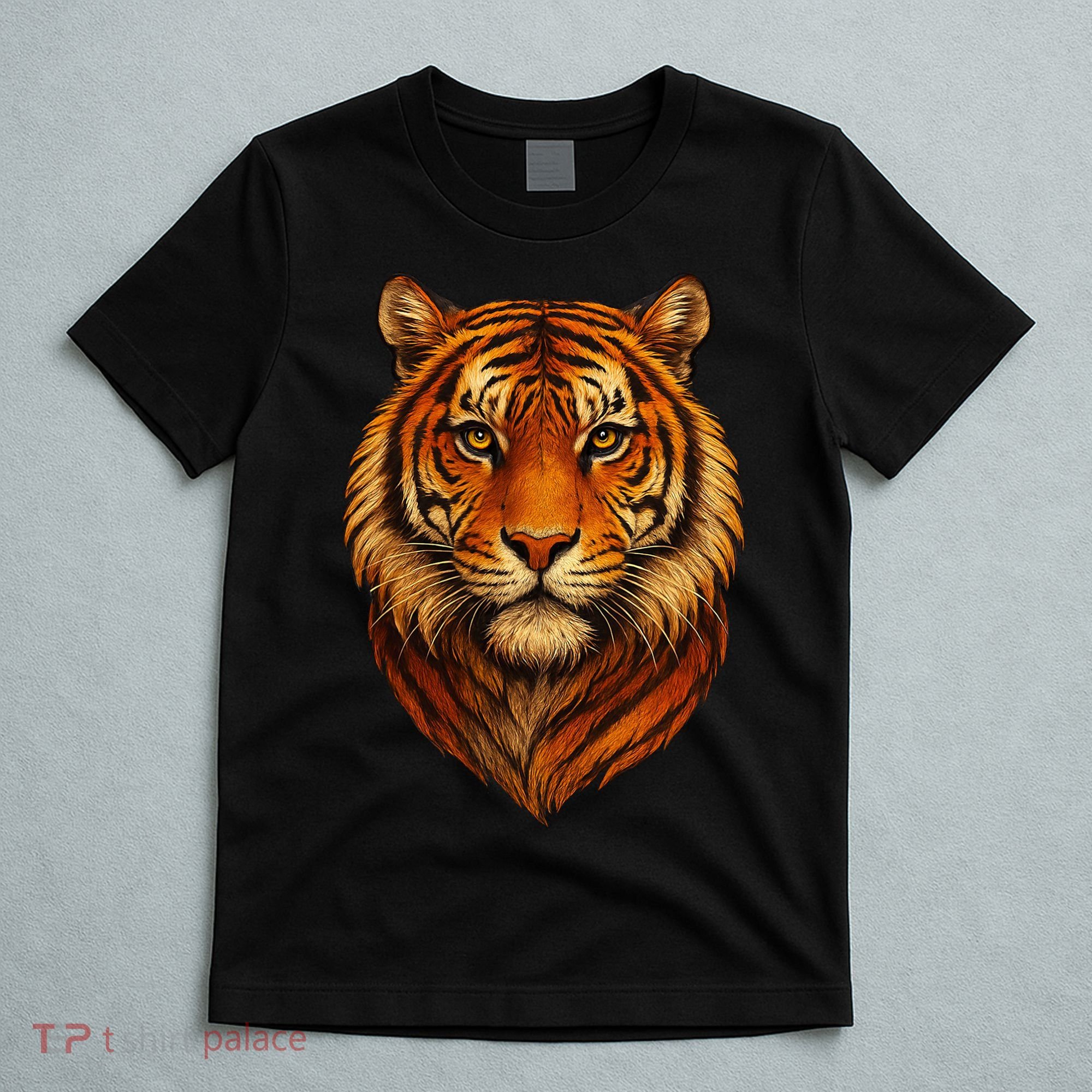 Majestic Tiger Face – Hyper Detailed Wild Animal Art T-Shirt