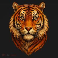 Majestic Tiger Face – Hyper Detailed Wild Animal Art Women's Hoodie thumb 2