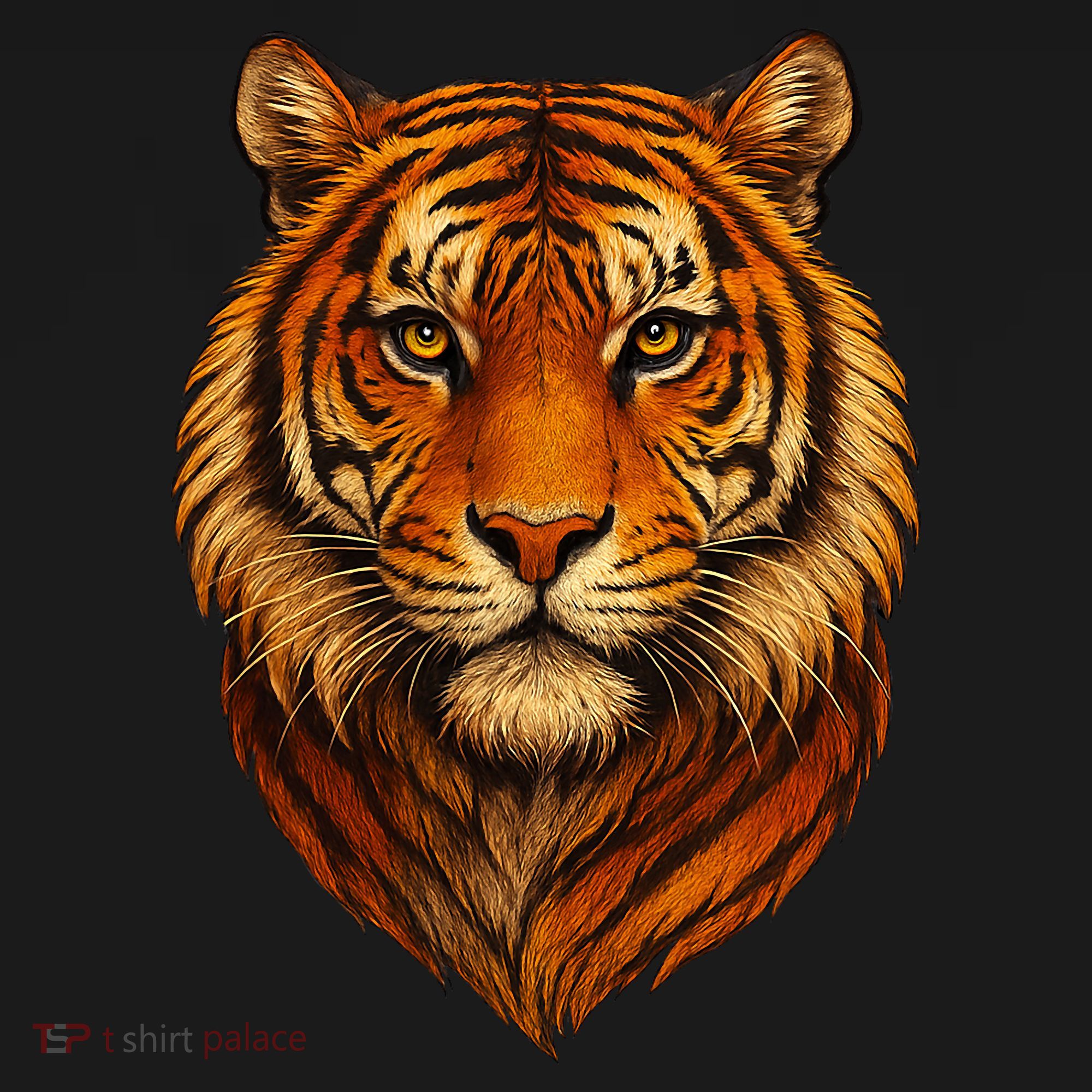 Majestic Tiger Face – Hyper Detailed Wild Animal Art Baby Bodysuit