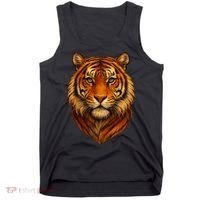 Majestic Tiger Face – Hyper Detailed Wild Animal Art Tank Top thumb 0