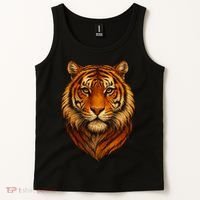 Majestic Tiger Face – Hyper Detailed Wild Animal Art Tank Top thumb 2