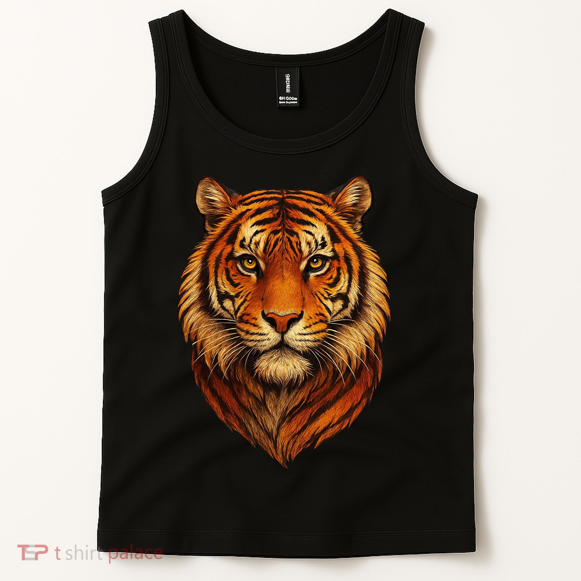 Majestic Tiger Face – Hyper Detailed Wild Animal Art Tank Top