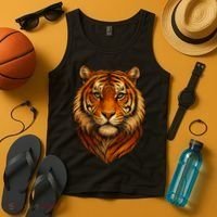 Majestic Tiger Face – Hyper Detailed Wild Animal Art Tank Top thumb 4