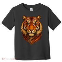 Majestic Tiger Face – Hyper Detailed Wild Animal Art Toddler T-Shirt thumb 0