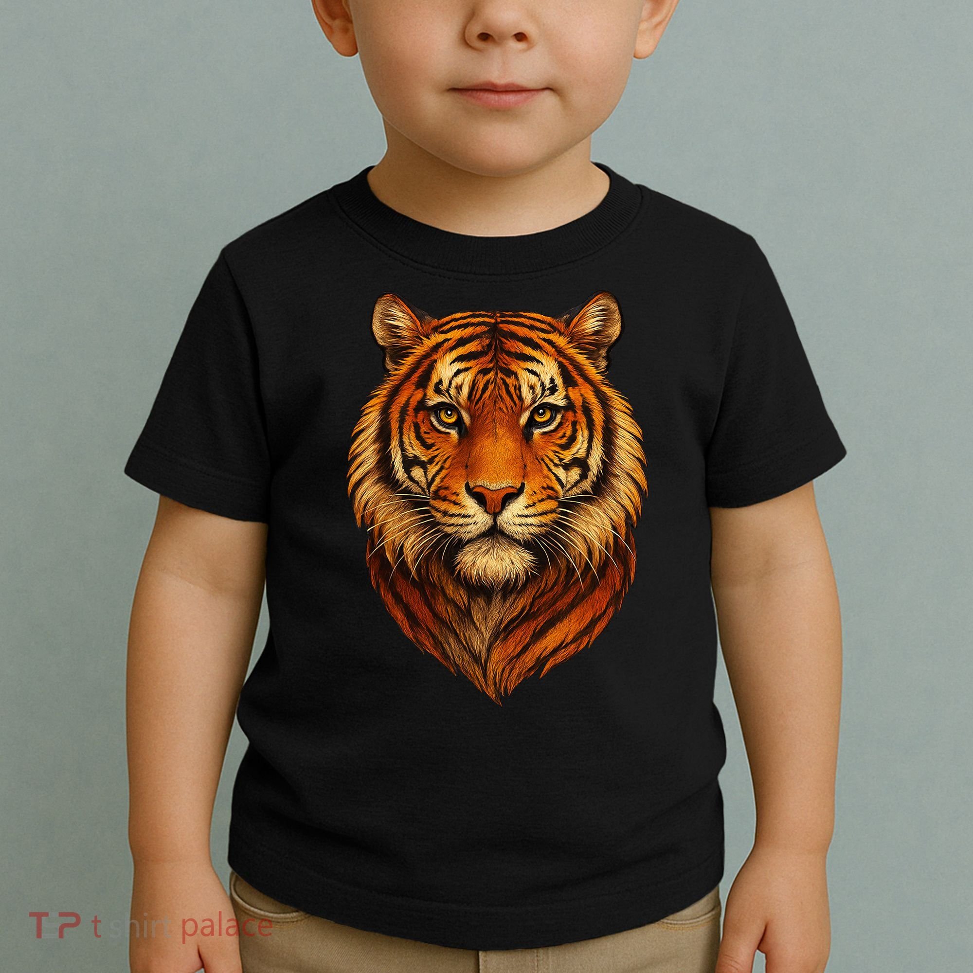 Majestic Tiger Face – Hyper Detailed Wild Animal Art Toddler T-Shirt