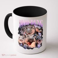 Moodeng The Famous Baby Pigmy Hippo Moodeng Funny Crew Coffee Mug thumb 0