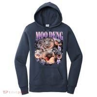 Moodeng The Famous Baby Pigmy Hippo Moodeng Funny Crew Women's Hoodie thumb 0