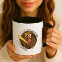 Make Thanksgiving Great Again Pro Trump Turkey Bat Coffee Mug thumb 3