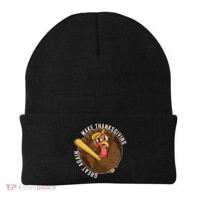 Make Thanksgiving Great Again Pro Trump Turkey Bat Beanie