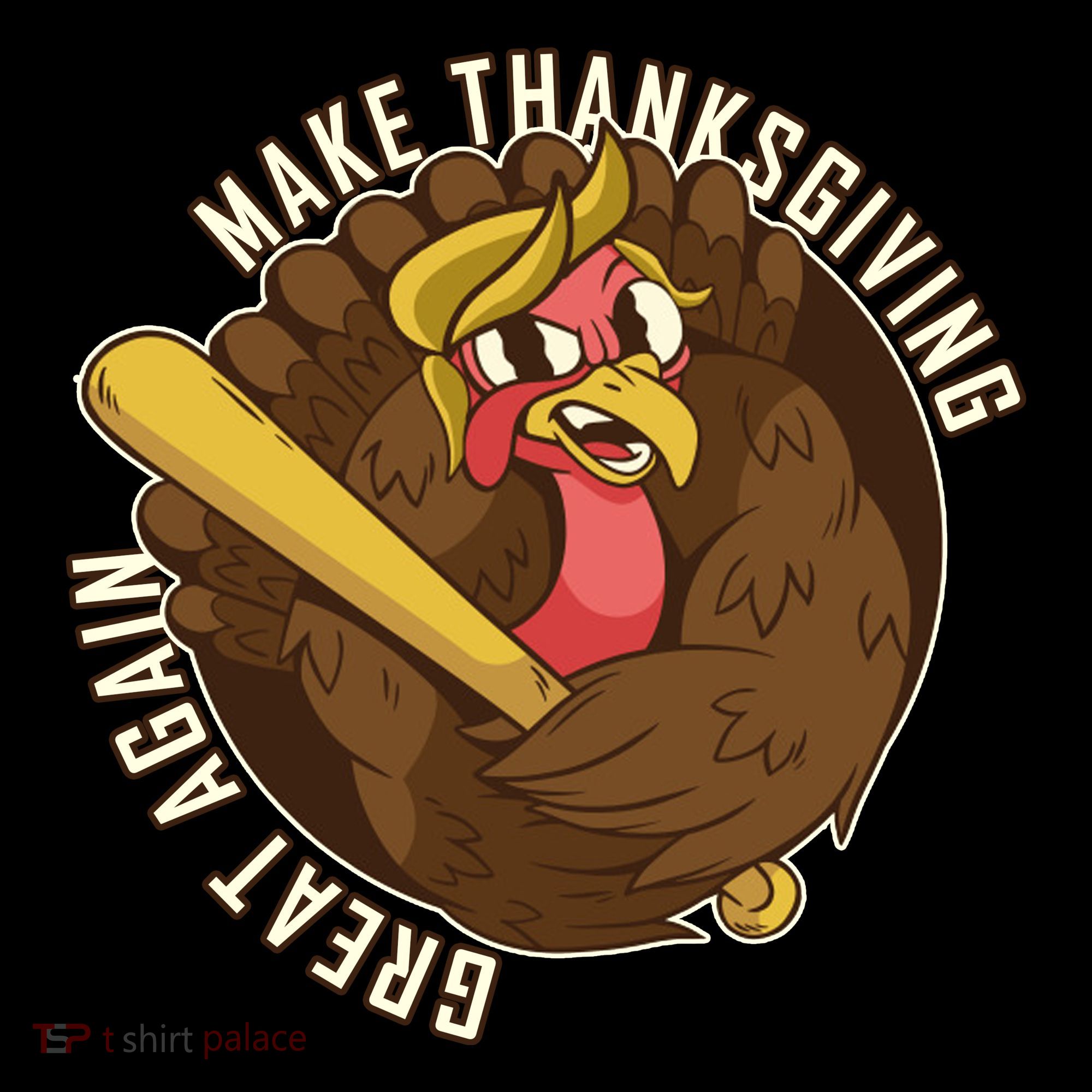 Make Thanksgiving Great Again Pro Trump Turkey Bat Mousepad