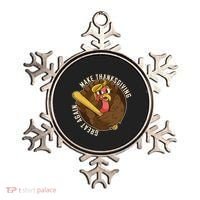 Make Thanksgiving Great Again Pro Trump Turkey Bat Ornament thumb 0