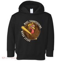 Make Thanksgiving Great Again Pro Trump Turkey Bat Toddler Hoodie thumb 0