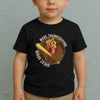Make Thanksgiving Great Again Pro Trump Turkey Bat Toddler T-Shirt thumb 2