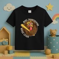 Make Thanksgiving Great Again Pro Trump Turkey Bat Toddler T-Shirt thumb 3