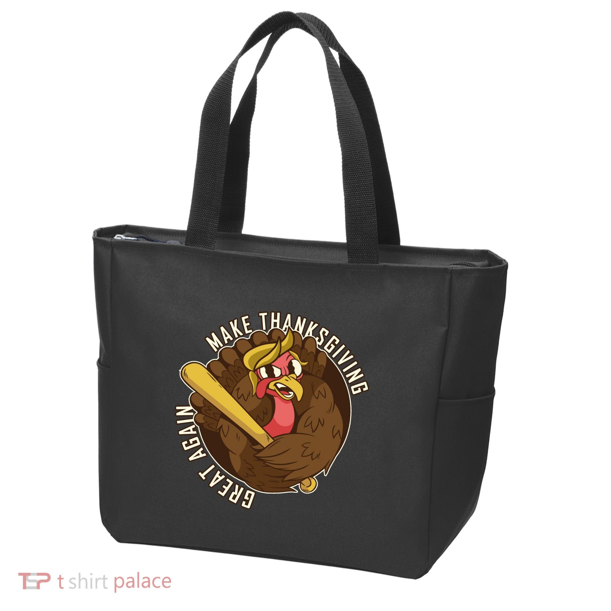 Make Thanksgiving Great Again Pro Trump Turkey Bat Tote Bag