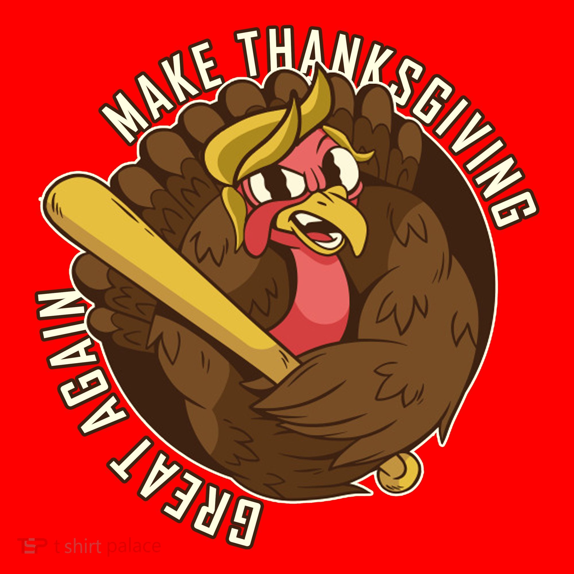 Make Thanksgiving Great Again Pro Trump Turkey Bat Santa Hat