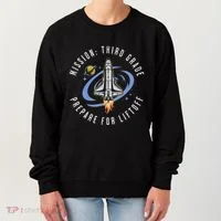 Mission Third Grade Space Rocket Back To School Vi Women's Sweatshirt thumb 0