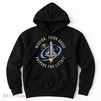 Mission Third Grade Space Rocket Back To School Vi Hoodie