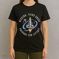 Mission Third Grade Space Rocket Back To School Vi T-Shirt thumb 4