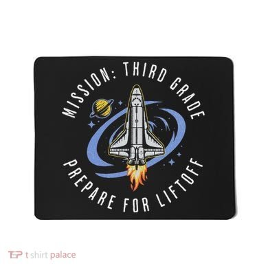Mission Third Grade Space Rocket Back To School Vi Mousepad