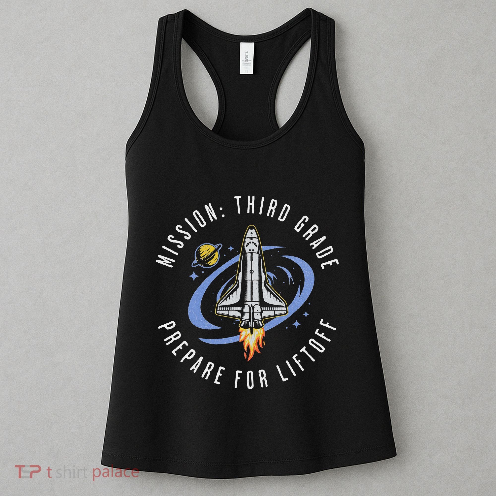 Mission Third Grade Space Rocket Back To School Vi Women's Tank Top