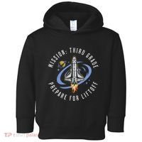 Mission Third Grade Space Rocket Back To School Vi Toddler Hoodie thumb 0