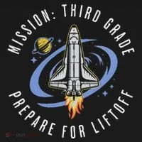 Mission Third Grade Space Rocket Back To School Vi Toddler Hoodie thumb 2
