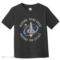 Mission Third Grade Space Rocket Back To School Vi Toddler T-Shirt thumb 0