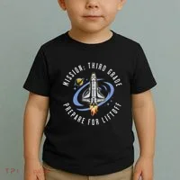 Mission Third Grade Space Rocket Back To School Vi Toddler T-Shirt thumb 2