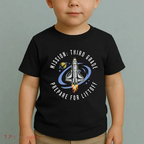 Mission Third Grade Space Rocket Back To School Vi Toddler T-Shirt